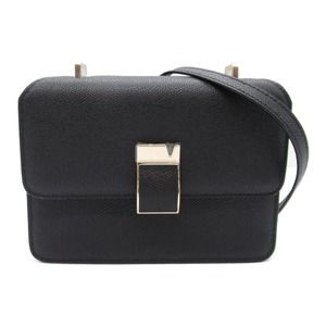 Valextra Shoulder Bag Leather Black